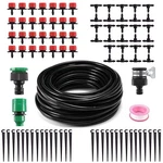 Msdada Drip Irrigation System Kit, Automatic Plant Watering 1/4" Red New. Price: $24.99.