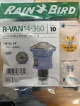 10 Pack Rain Bird R-VAN-14-360 Rotating Nozzle 8' To 14' Rotation New. Price: $46.67.