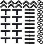 Uratot 40 Pieces Drip Irrigation Fittings Kit 1/2" Tubing Set, 10 Tees, Coupl New. Price: $14.99.
