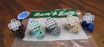 Rain Bird 204514 Falcon Spray Curtain Nozzle Set (5) For 6504 Rotors Open. Price: $9.95.