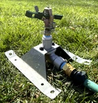 1 New Sprinkler Sled Base & Rain Bird #25PJ Bras Impact Lawns Gardens Pasture. Price: $59.95.