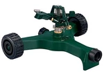 Orbit Sprinkler With Wheel Base Full Circle Coverage Adjustable Nozzles Green New. Price: $23.79.