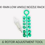 K-rain Super Pro Green Nozzle Rack Low Angle & Rotor Adjustment Tool Irrigation New. Price: $11.77.