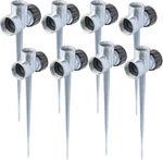 Hourleey 8 Pack 1/2 Inch Zinc Alloy Lawn Sprinkler Spike Base, Water Black New. Price: $31.40.