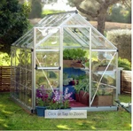 Palram - Canopia Harmony 6' X 8' Greenhouse With Starter Kit New. Price: $1299.99.