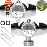 Morvat 360 Degree Spot Metal Sprinkler With Gentle Water Flow 2 Pack, Silver New. Price: $23.99.