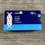Leviton 5320-WMP 15A 125V Duplex Receptacle Outlets 10 Pack White Made In Usa New. Price: $12.99.