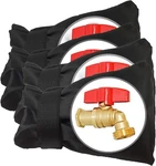 Porolir Outdoor Faucet Covers For Winter 8.5" H X 6.1" W, Black - 4 Pack New. Price: $27.46.