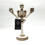 Martha Stewart Halloween 3 Arm Skull 11.5" Gothic Candelabra Candle Holder New. Price: $29.99.