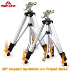 Yamatic Impact Sprinkler On Adjustable Tripod Base , 360 Degree Large Area New. Price: $87.03.