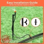 La Farah 90 Degree Sprinkler Heads 20 Pcs 12" Stake Micro Sprayers New. Price: $34.99.