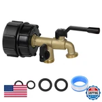 Upgrade Double Outlet Ibc Tote Fittings, 275/330 Gallon Tank Hose Adapter New. Price: $49.98.