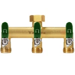 Yayamz Garden Hose Splitter, 3/4 Rust And Freeze 3-WAY, Gold, Green New. Price: $47.88.