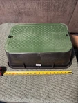 Nds # 115 12" 17" Rectangular Sprinkler Valve Box Extension With Cover Open. Price: $25.87.