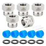 Taisher 5PCS 304 Stainless Steel Garden Hose Adapter Hex Bushing 3/4" Ght Male 1 New. Price: $32.01.