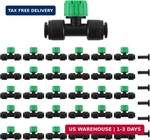 Kalolary 30PCS Push-to-fit Drip Irrigation Emitters For 1/4 Inch Tubing, Adjusta New. Price: $20.30.