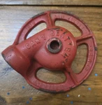 Lr Nelson Cast Iron Lawn Sprinkler Head Red Can't Beat 'em Peoria Il Garden Used. Price: $20.00.