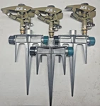 Gilmour/ace Heavy Duty Adjustable Pulse Sprinkler Head 5800 Sq Ft Lot Of 3 Open. Price: $21.00.