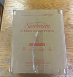 Sunbeam Electric Heated Mattress Pad, King, 80" 76" Washable - Open Box New. Price: $87.00.