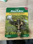 Rain Bird 25PJDAC Riser-mounted Brass Impact Sprinkler, Adjustable 20-41 Ft New. Price: $21.99.