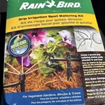 Rain Bird Hose End Drip Irrigation Spot Watering Kit, Waters 15-25 Plants Open. Price: $29.99.