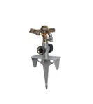 Heavy-duty Adjustable Brass Impact Sprinkler On Zinc Spike New. Price: $18.99.