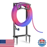 Heavy Duty Freestanding Garden Hose Holder, 4 Spikes, 150FT Capacity, Black New. Price: $49.56.
