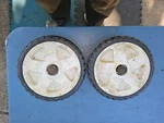 24PP51 Toro Rear Drive Wheel Pair, From 22" Mower, Good Condition Used. Price: $29.94.