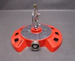 Dramm Colorstorm Red Spinning Sprinkler, Heavy Duty, Up 38" Diameter Spray Open. Price: $29.99.