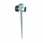 Orbit 1/2" Zinc Flow-thru Spike Base No Size, Silver New. Price: $18.40.