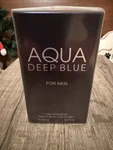 Aqua Deep Blue For Men 3.4 Fl.oz Eau Parfum Fragrance Couture New Sealed Box. Price: $10.00.