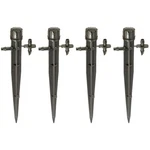 Rain Bird MBF4PKS Drip Irrigation Micro-bubbler Stake, 360 4-PACK, Black New. Price: $12.99.