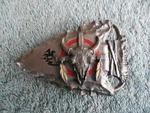 Vintage 1988 Siskiyou Arrowhead With Bulls Solid Pewter Belt Buckle Unspecified. Price: $16.95.