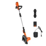 Lawn Trimmer: 8.8IN Cordless Edger, Adjustable Depth, Steel Tube New. Price: $113.53.