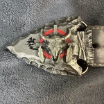 Vintage 1988 Siskiyou Arrowhead With Bulls Solid Pewter Belt Buckle Pre-owned. Price: $20.00.