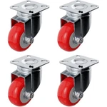 Online Best Service 4 Pack Caster Wheels Swivel Plate 2 Inch No Brake, Red New. Price: $21.64.