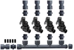 Rain Bird 100DVF Dura Manifold Valve Kit With Flow Control - Slip 4 Zone New. Price: $214.99.