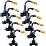 Zonon Pcs Brass Misting Nozzles Tee With 4" Built Hose For 0.32"/8 Inch 10 New. Price: $23.45.