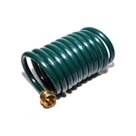 Funjee Lightweight Eva Coil Garden Hose With 1/2" Solid 15FT, Green New. Price: $16.59.