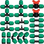 Jayee 22 Pcs Drip Irrigation Fittings Kit For 1/2 Tubing, Line Parts New. Price: $40.99.