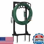 Kesfitt Garden Hose Holder Stand, 4 Spikes, 2 Tool Hooks, Detachable, Heavy Duty New. Price: $85.73.