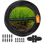 Mixc 1/4" Irrigation Dripline (100 100FT 1/4'' Tubing, Black New. Price: $41.34.
