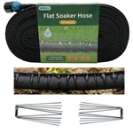 Secbulk 2026 Flat Soaker Hose With Stakes For Garden, Linkable Drip New. Price: $61.90.