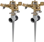 2 Pack Impact Sprinklers With Stand (spike), Heavy Duty Zinc Alloy Lawn Sprin... New. Price: $34.95.