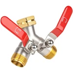 Hose Splitter 2 Way 3/4 Ght Inlet Brass Heavy Duty Garden Dingbai High Flow Full New. Price: $46.99.
