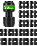 36 Pack Drip Irrigation Parts, Quick Connect 1/4" Straight Couplings For Garden New. Price: $15.28.