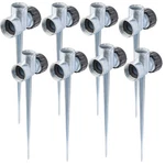 Hourleey 8 Pack 1/2 Inch Zinc Alloy Lawn Sprinkler Spike Base, Water Black New. Price: $32.57.