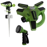 3-PIECE Garden Watering Set With (1) Pulsating Spike Style, 3-ARM Rotating New. Price: $37.16.
